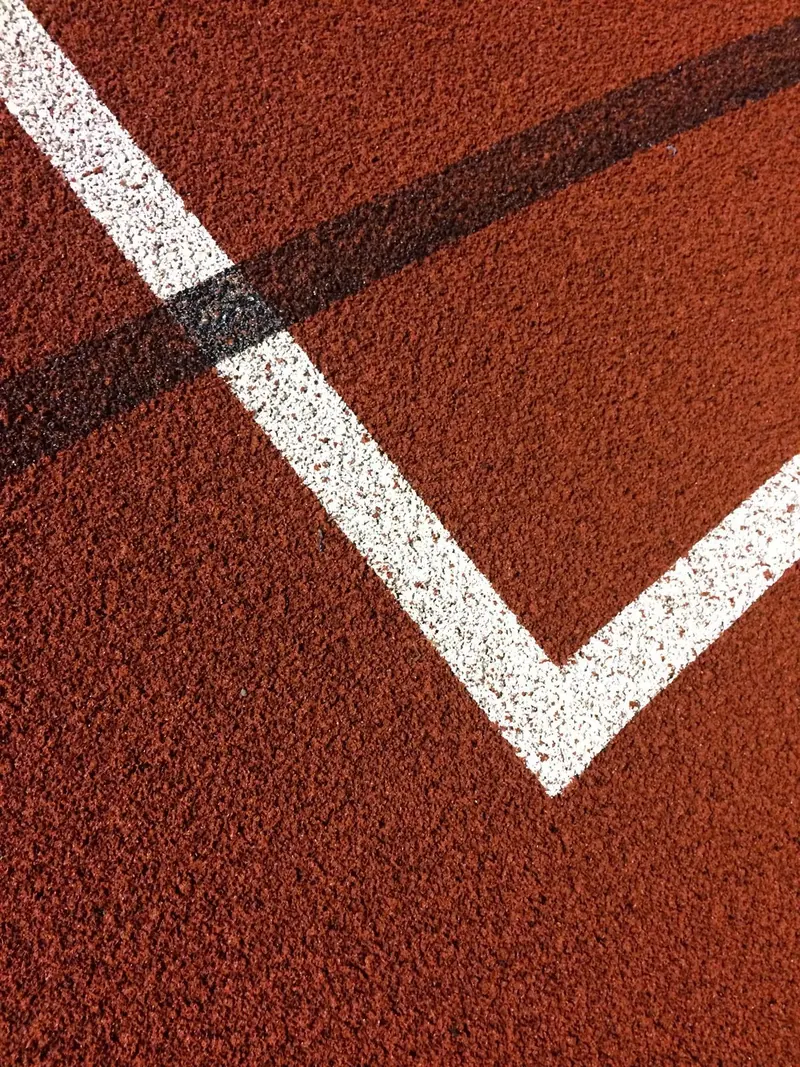 Akrilik spor zemini çizgi uygulaması