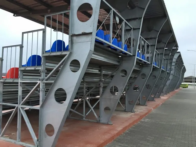 Galvaniz çelik tribün iskeleti imalatı