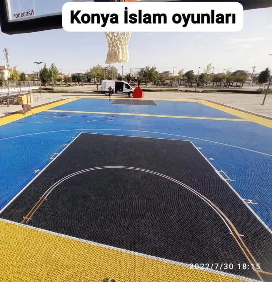 Spor sahası zemin uygulaması